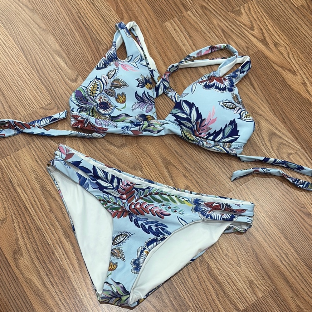 Tropical Floral Bikini Bottom